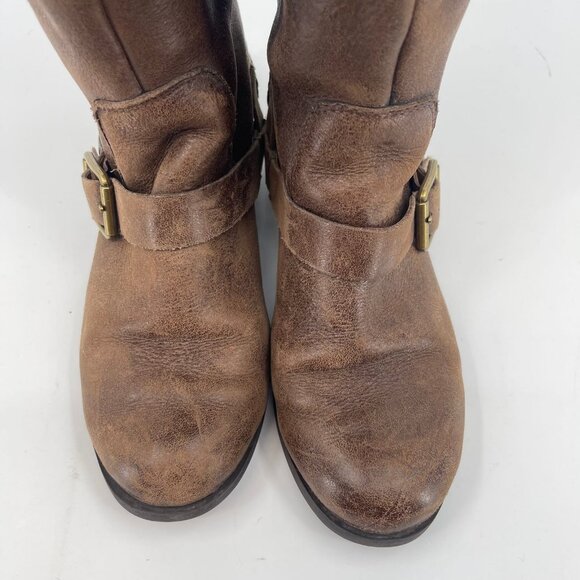 Lucky Brand Brown Leather Heeled Boots | Perfect for Any Occasion - Picture 4 of 10